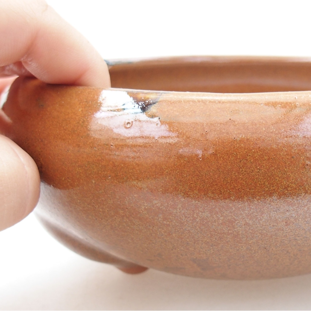 Bonsaischaal van keramiek 22 x 17 x 5 cm, groen