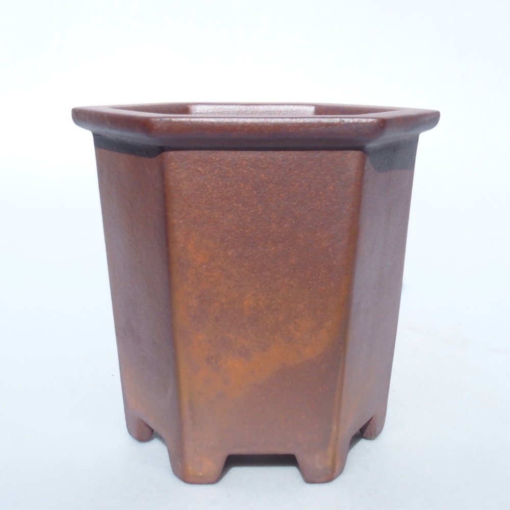 Kom 15,5 x 14 x 14,5 cm bruin