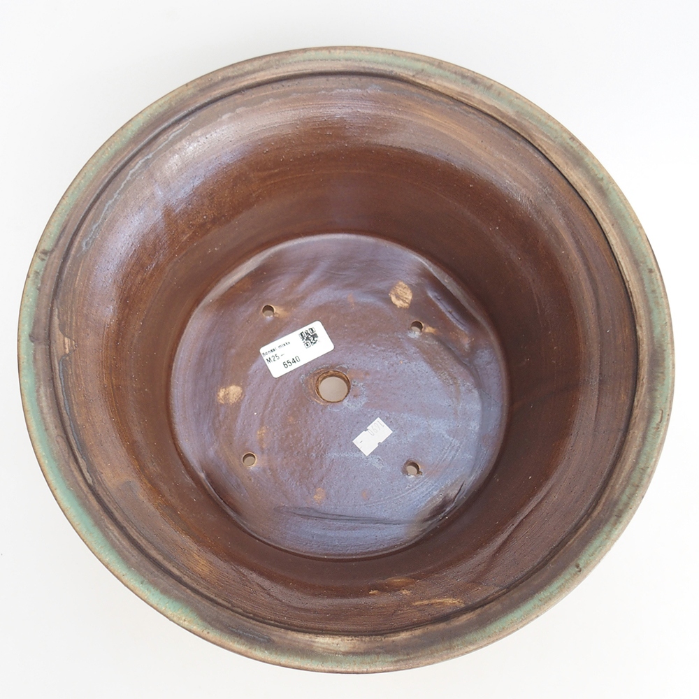 Bonsaischaal van keramiek 32 x 32 x 14 cm, groen