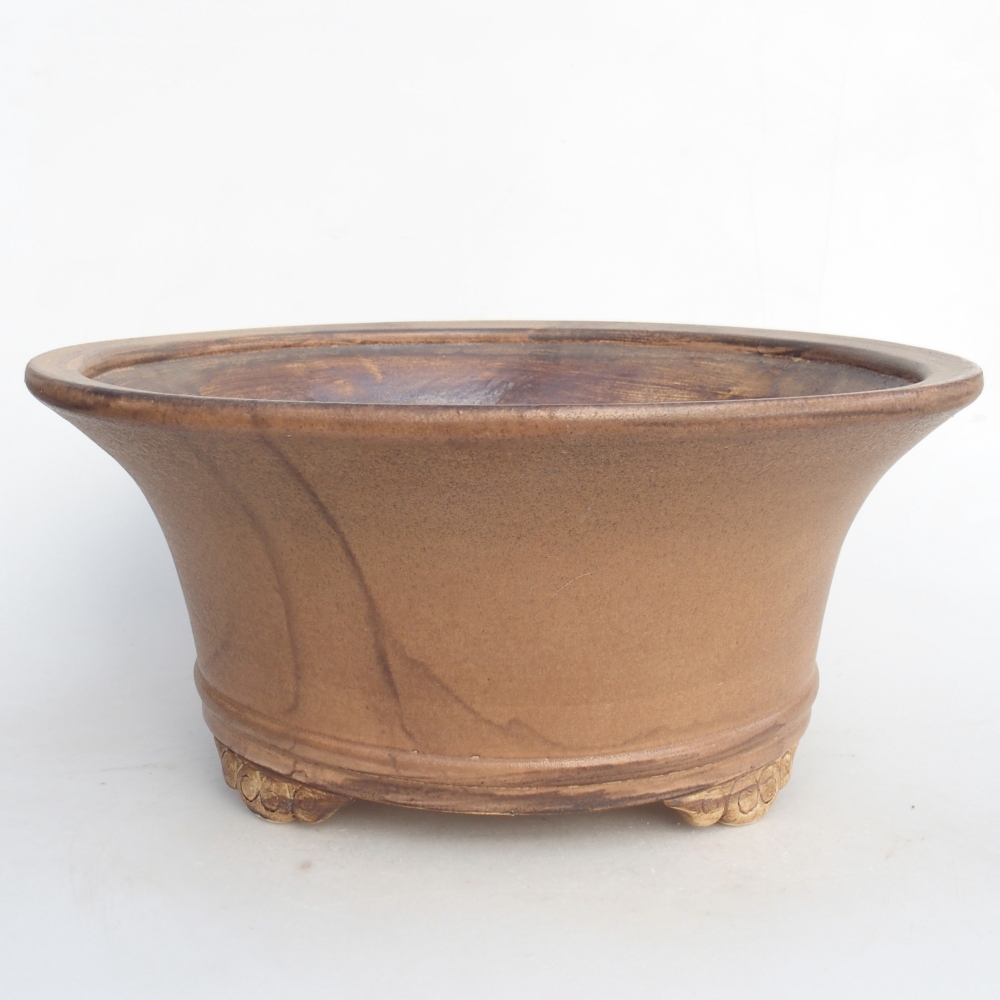 Bonsaischaal van keramiek 31,5 x 31,5 x 14 cm, roze