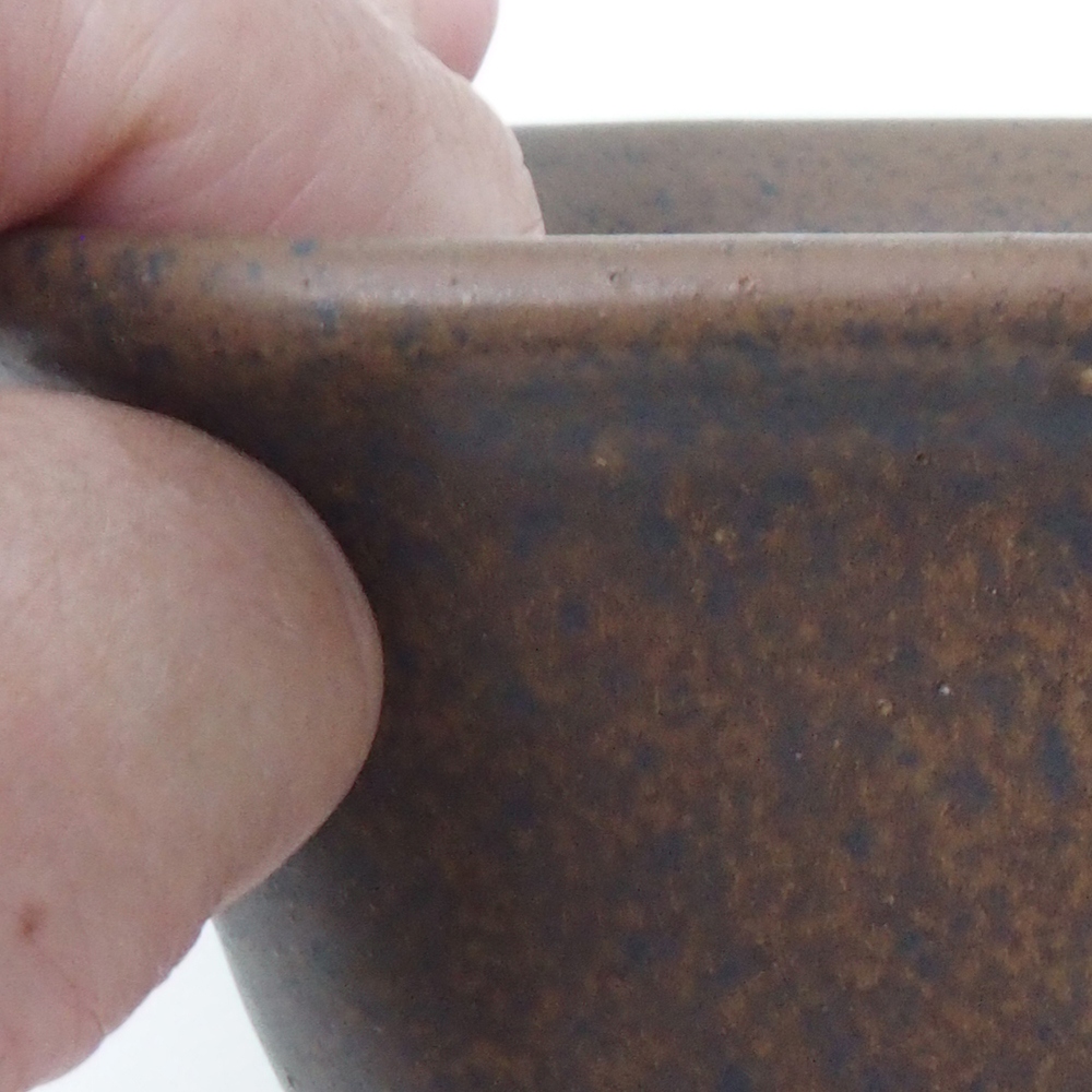 Bonsaischaal H37 - 14,5 x 13 x 6,5 cm - bruin