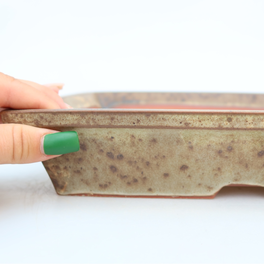 Keramische schaal  26 x 19,5 x 5,5 cm, kleur: beige