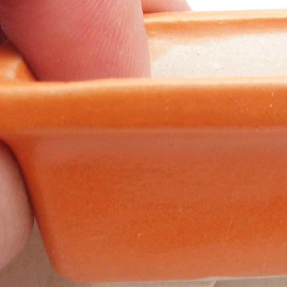Mini bonsaischaal 6 x 4 x 2,5 cm, oranje