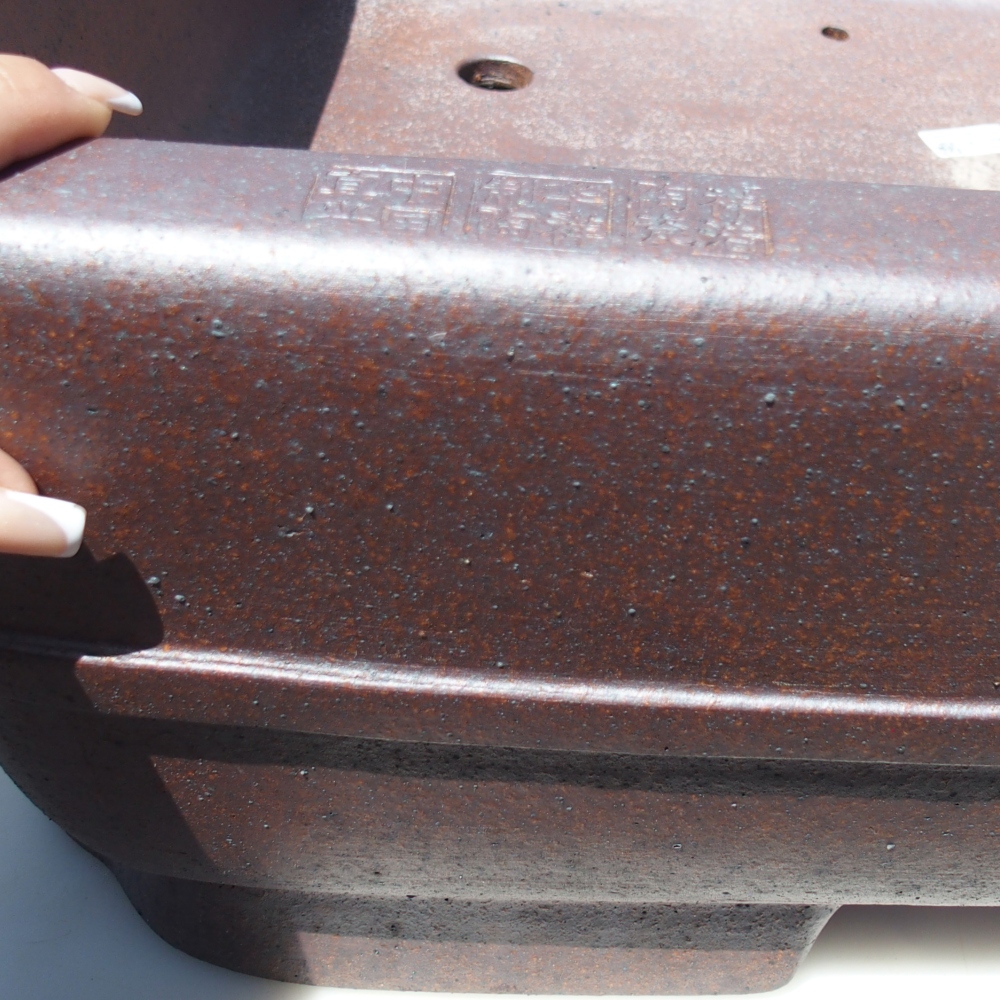 Schaal 71 x 58 x 21 cm bruin - UITSLUITEND PERSOONLIJK AFHALEN OF PALLETVERVOER