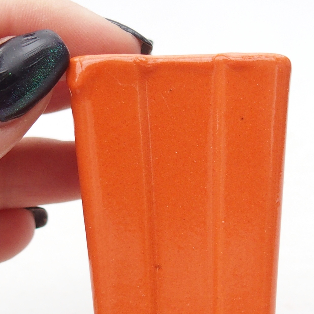 Mini bonsaischaal 3,5 x 3,5 x 5,5 cm, oranje