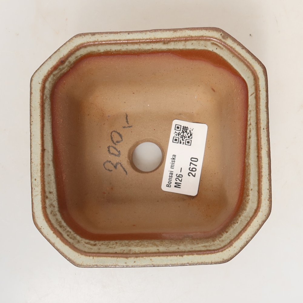 Keramische schaal  11 x 11 x 6,5 cm, kleur: beige