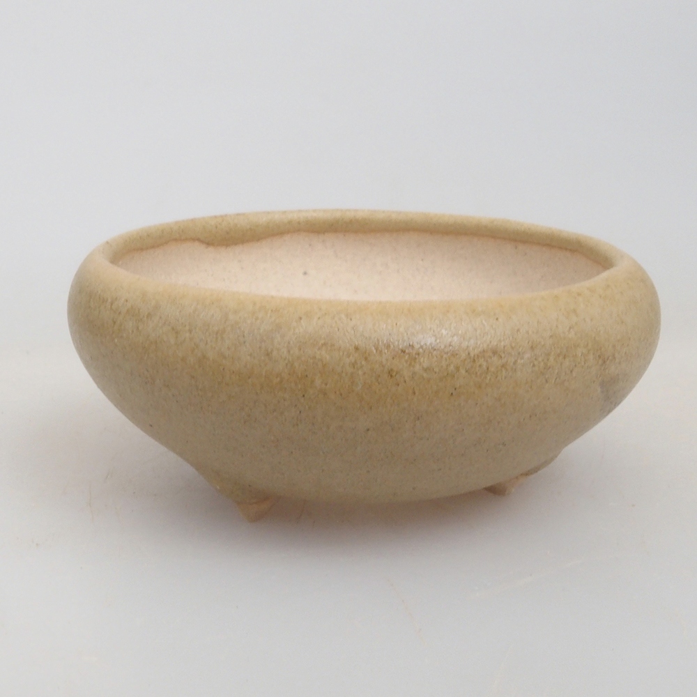 Mini bonsaischaal 5 x 5 x 2 cm, bruin