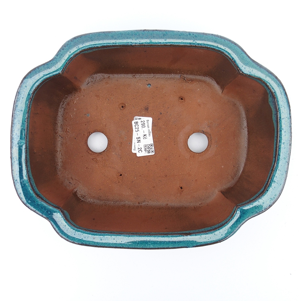 Kom 26 x 20 x 8,5 cm blauwgroen