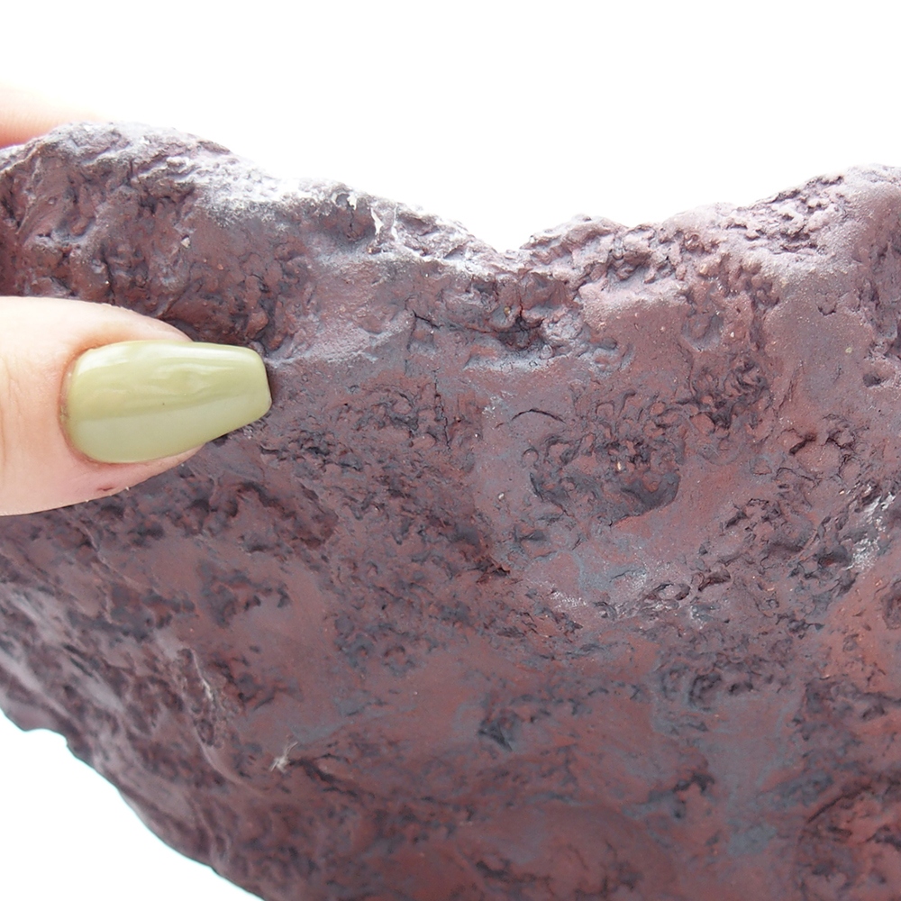 Keramisch Schelp 23 x 25 x 21 cm , kleur bruin