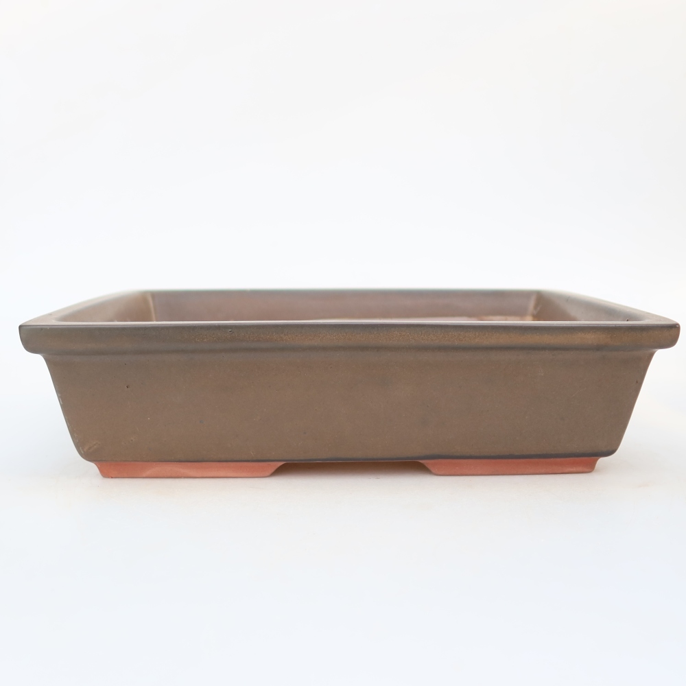 Keramische schaal  25,5 x 19 x 6,5 cm, kleur: bruin