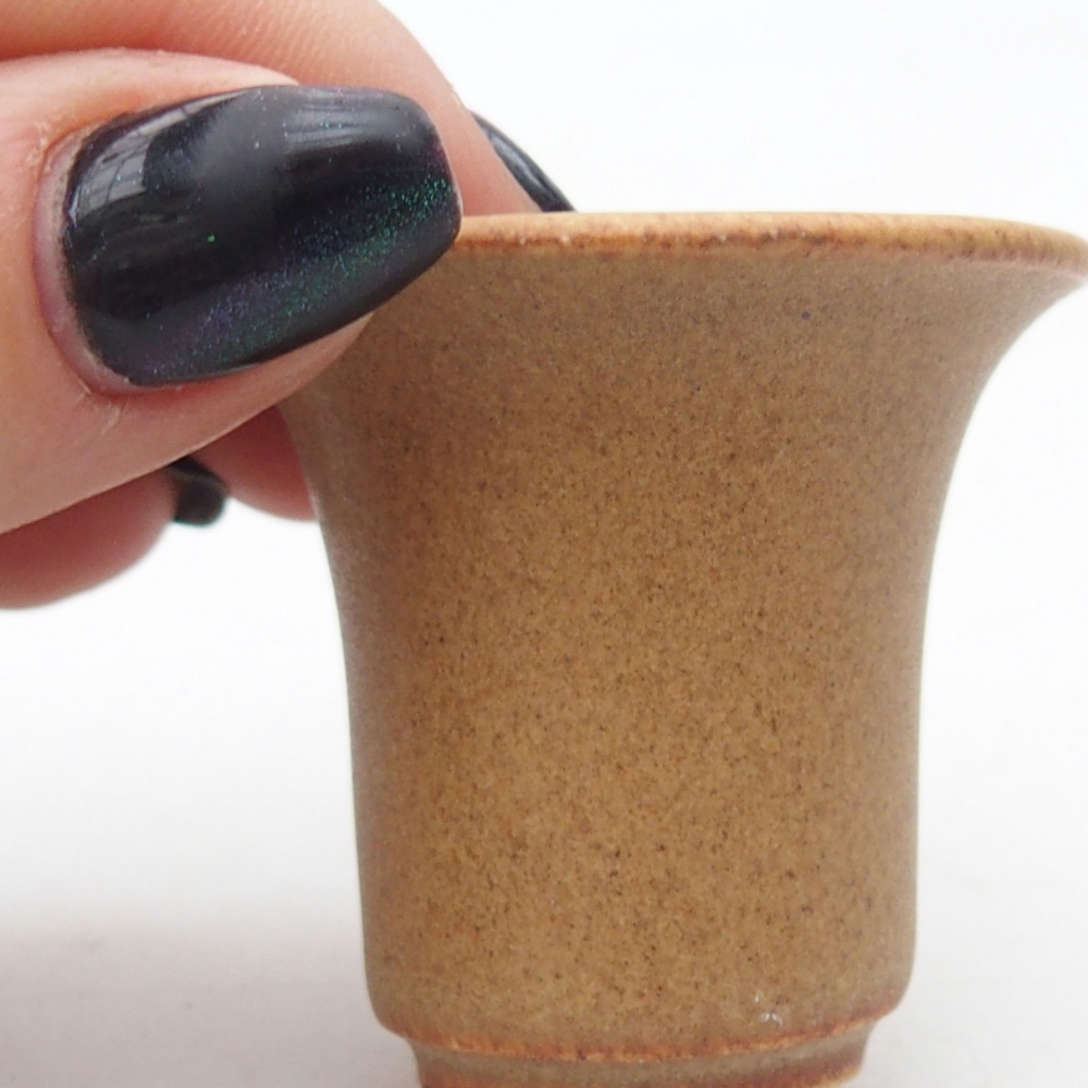 Mini bonsaischaal 4,5 x 4,5 x 4 cm, bruin