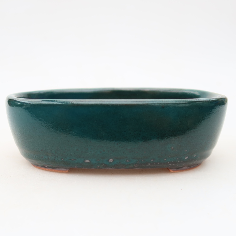 Keramische bonsaipot 13 x 8,5 x 4 cm, kleur groen