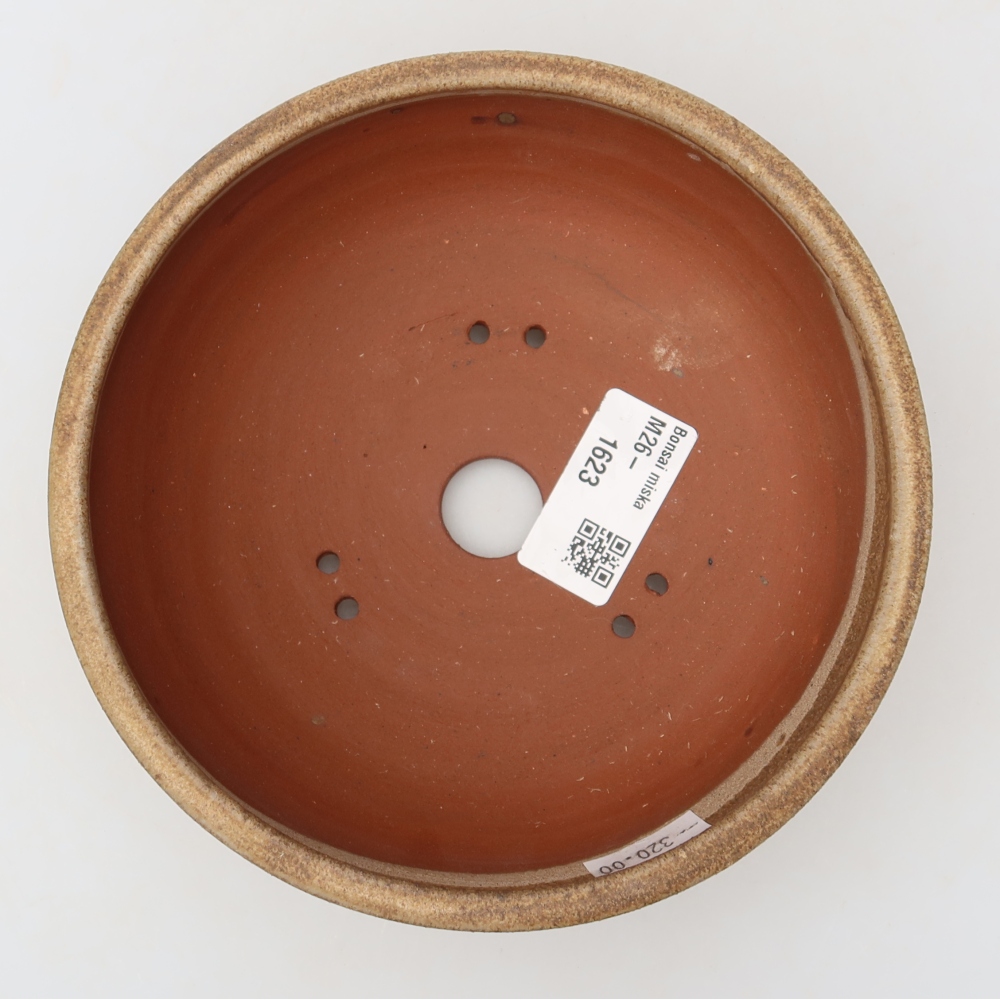 Keramische bonsaipot 15 x 15 x 5 cm, kleur bruin