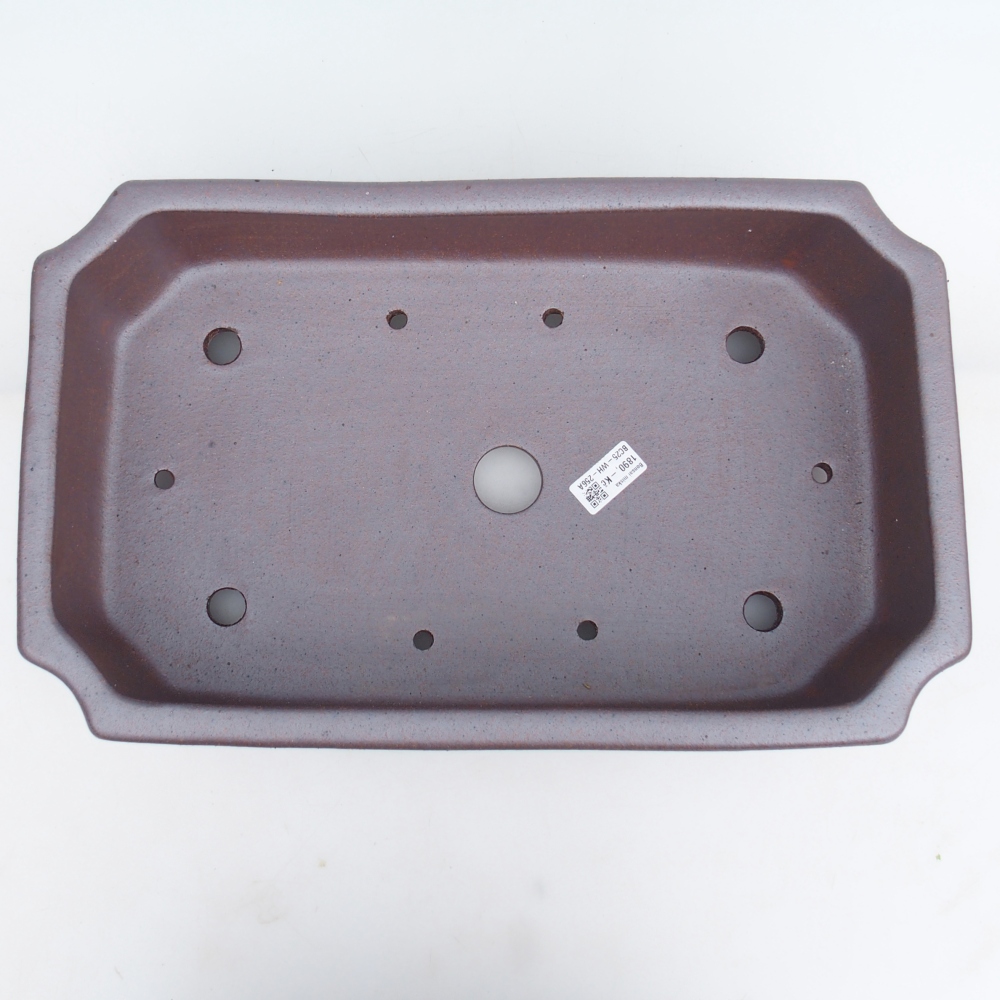 Bonsaischaal van keramiek 44 x 27 x 13 cm , metaalkleur - UITSLUITEND PERSOONLIJKE AFHANG of transport per pallet