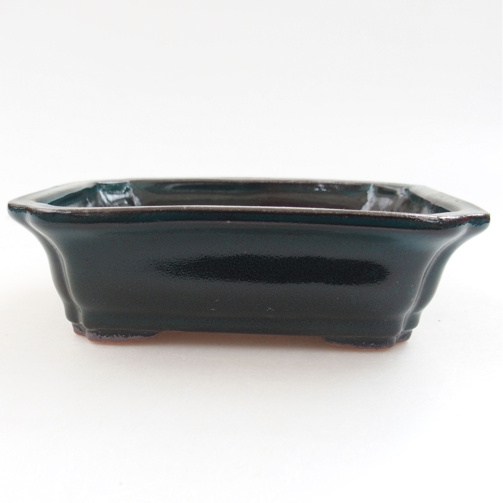 Bonsaischaal van keramiek 22 x 17 x 5 cm, groen