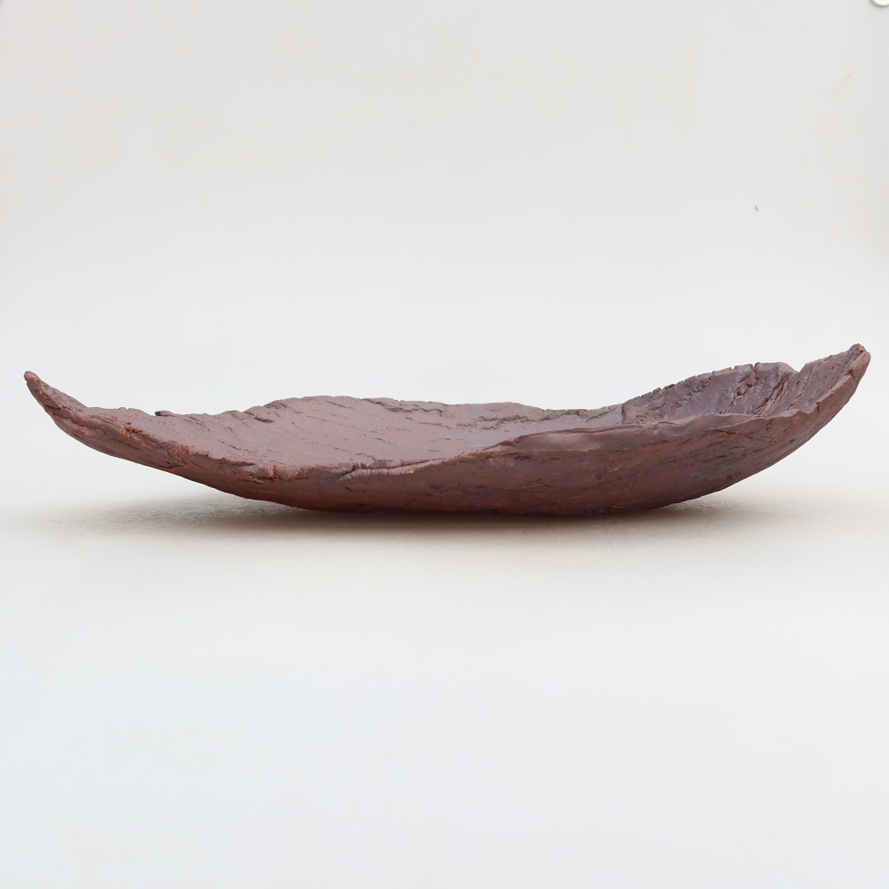 Keramische schaal  30,5 x 19 x 6 cm, kleur bruin