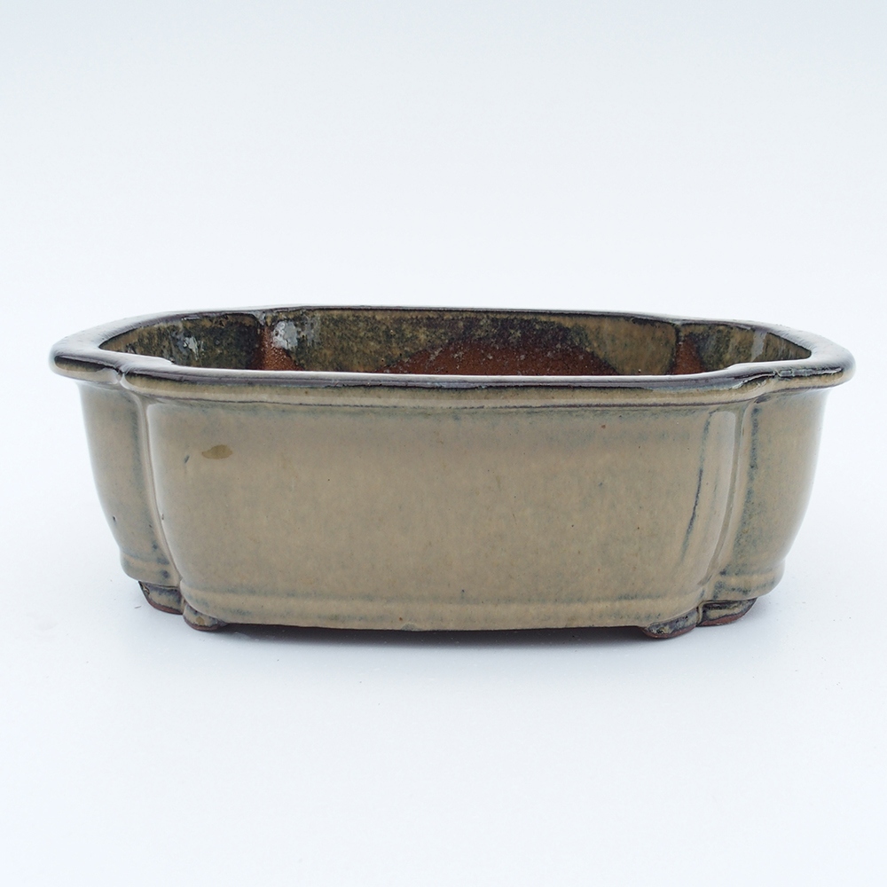 Kom 26 x 20 x 8,5 cm grijs-beige