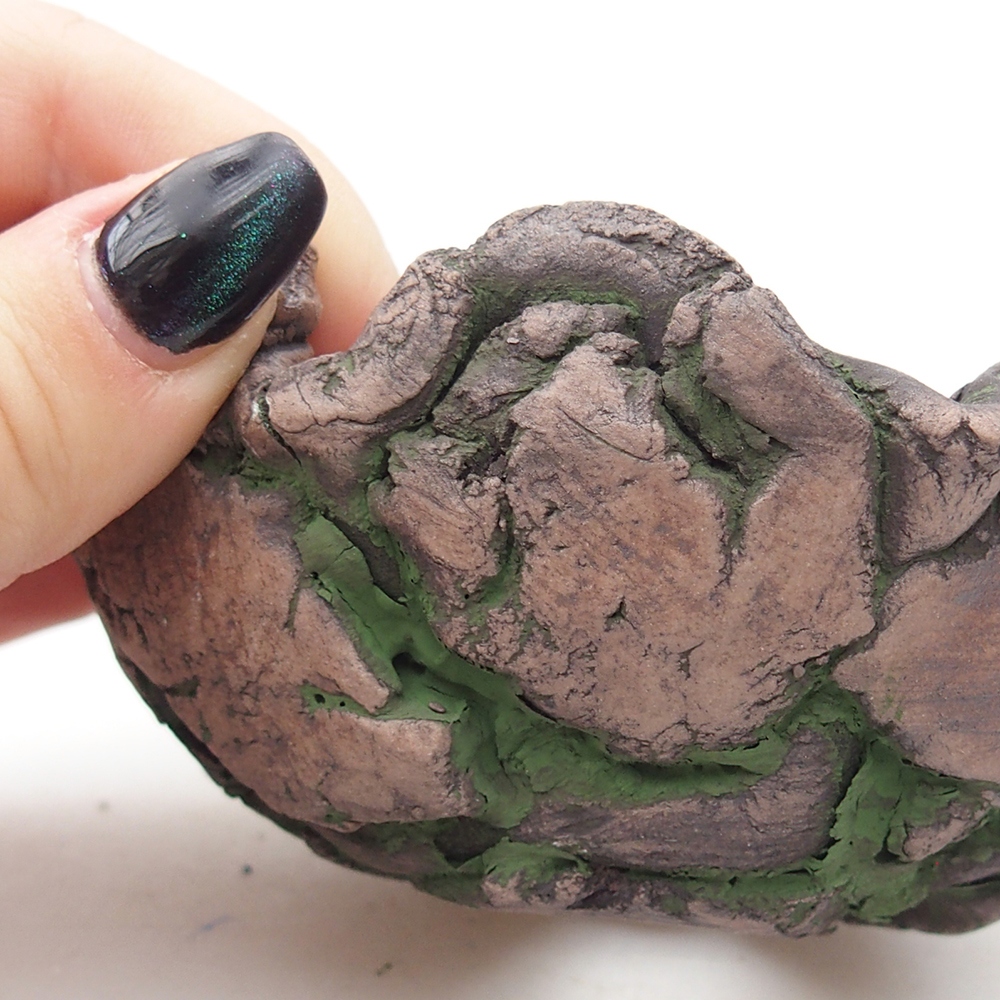 Keramische schaal 10 x 9 x 5,5 cm , kleur groen