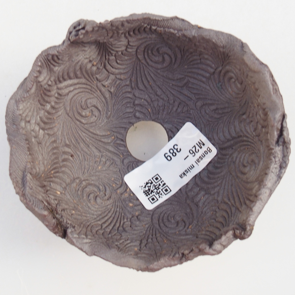 Keramische schelp 10 x 9 x 7 cm , metaalkleur