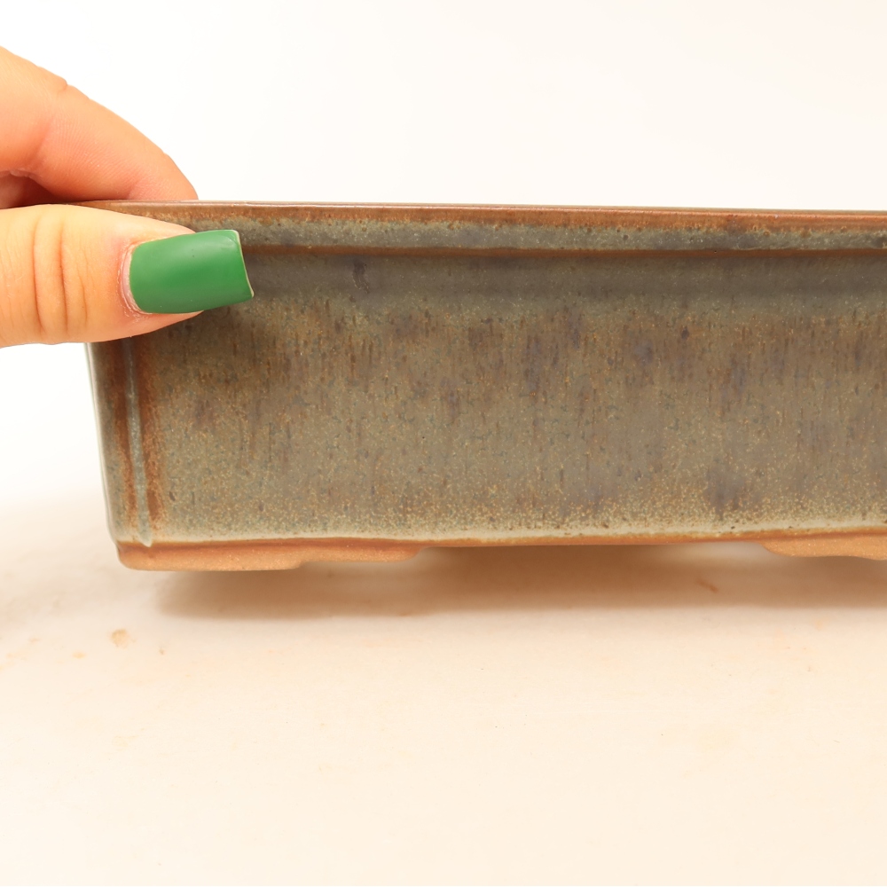 Keramische schaal  20 x 15,5 x 5,5 cm, kleur bruin