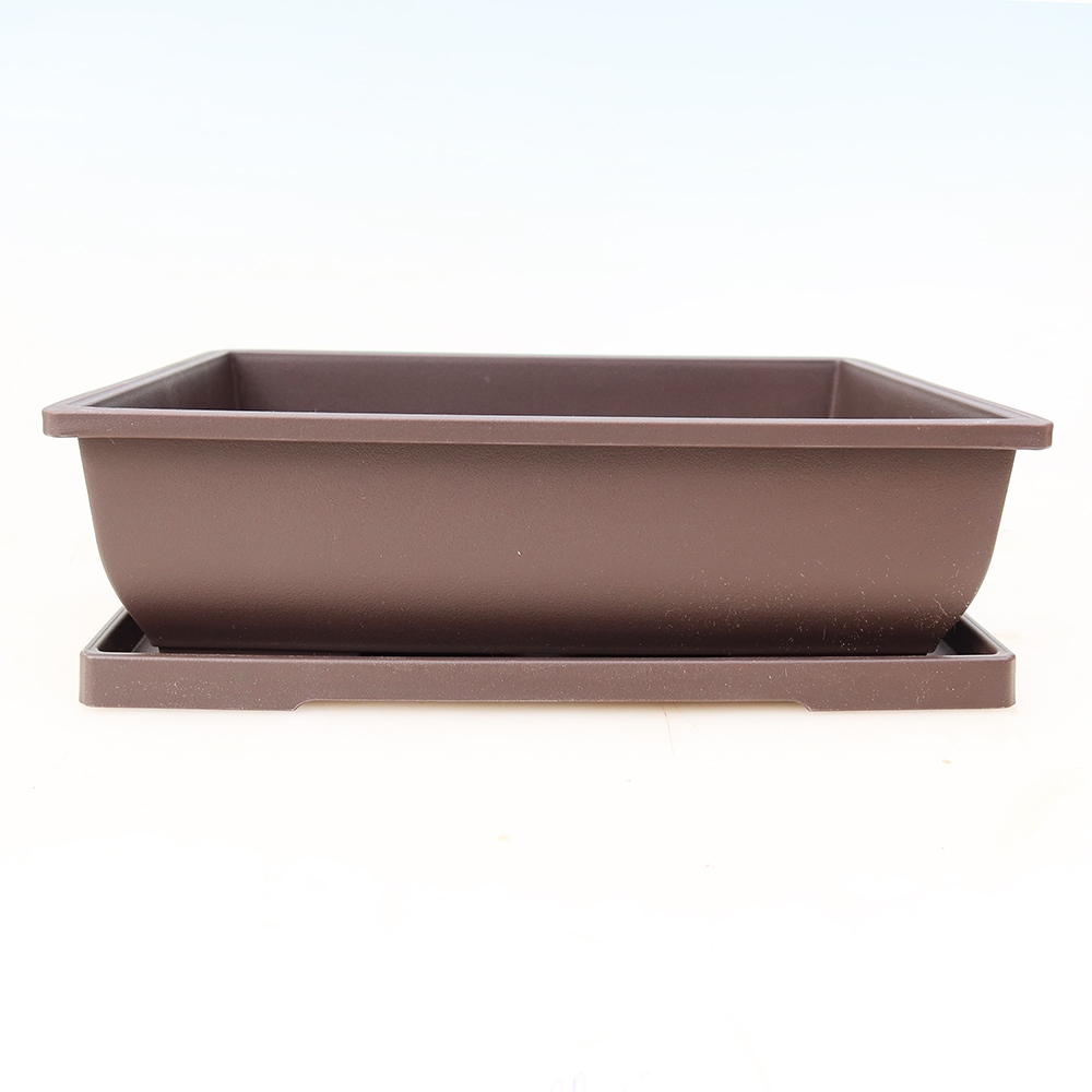 Bonsai-pot + onderpot van kunststof MP-5 - 28 x 21 x 9 cm