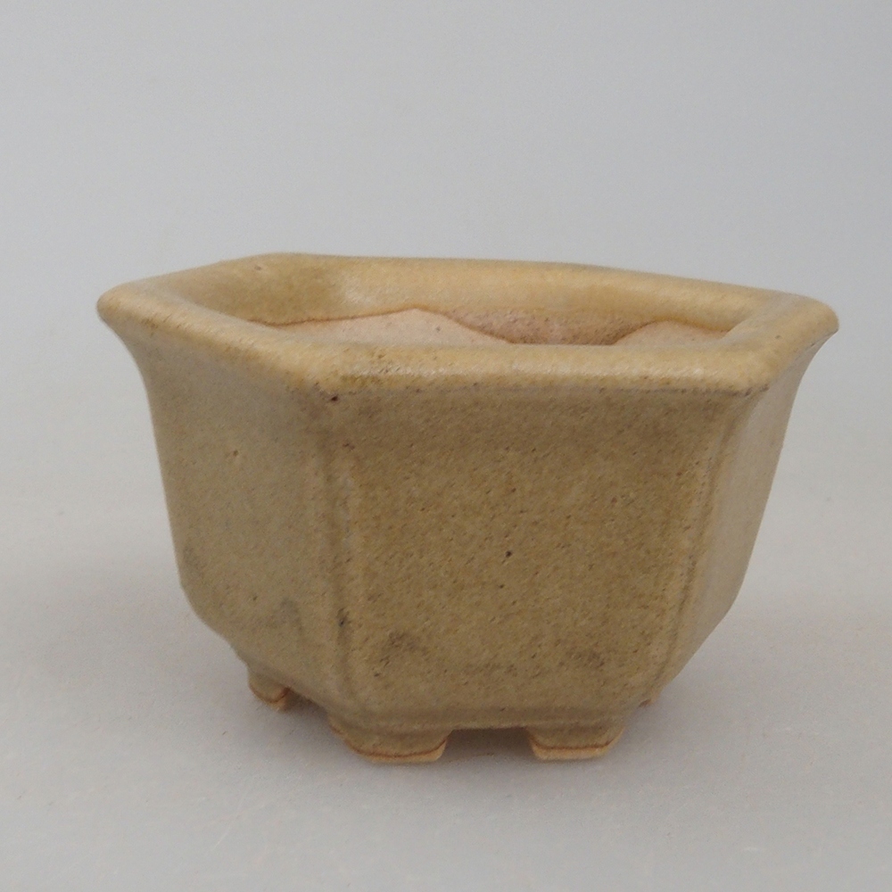 Mini bonsaischaal 5 x 4,5 x 3 cm, bruin