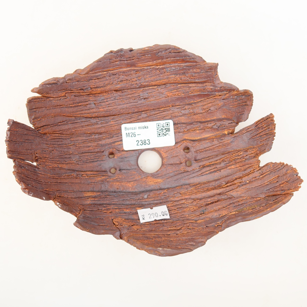 Keramische schaal  19 x 14 x 7 cm, kleur bruin