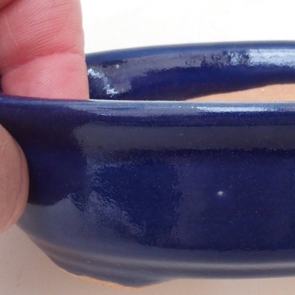 Bonsai kom H04 - 10,5 x 7,5 x 3 cm - blauw