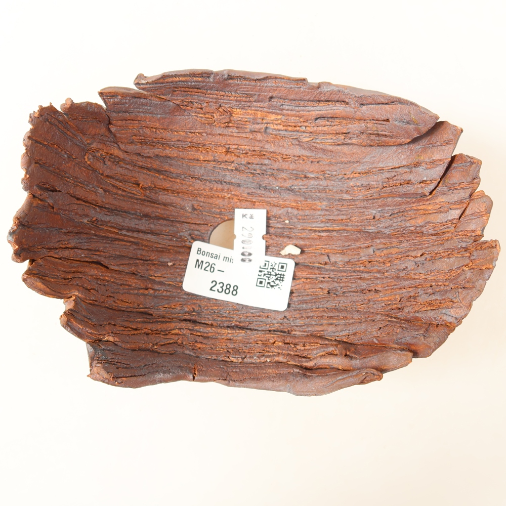 Keramische schaal  15 x 11 x 7,5 cm, kleur bruin