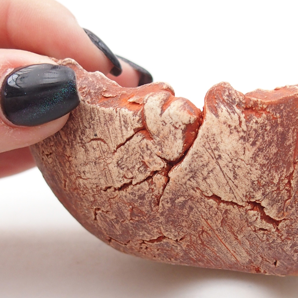 Keramische schaal 9,5 x 9 x 4 cm , kleur oranje