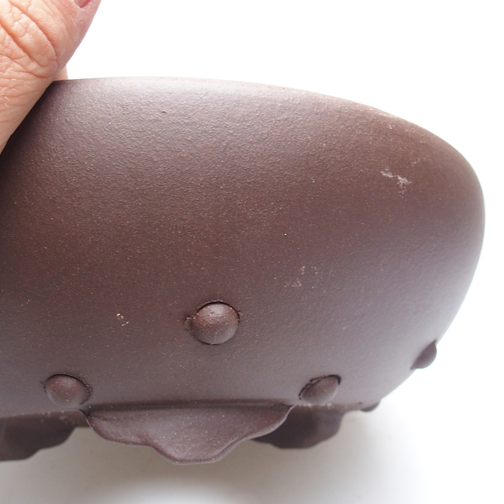 Kom 22 x 22 x 8,5 cm bruin