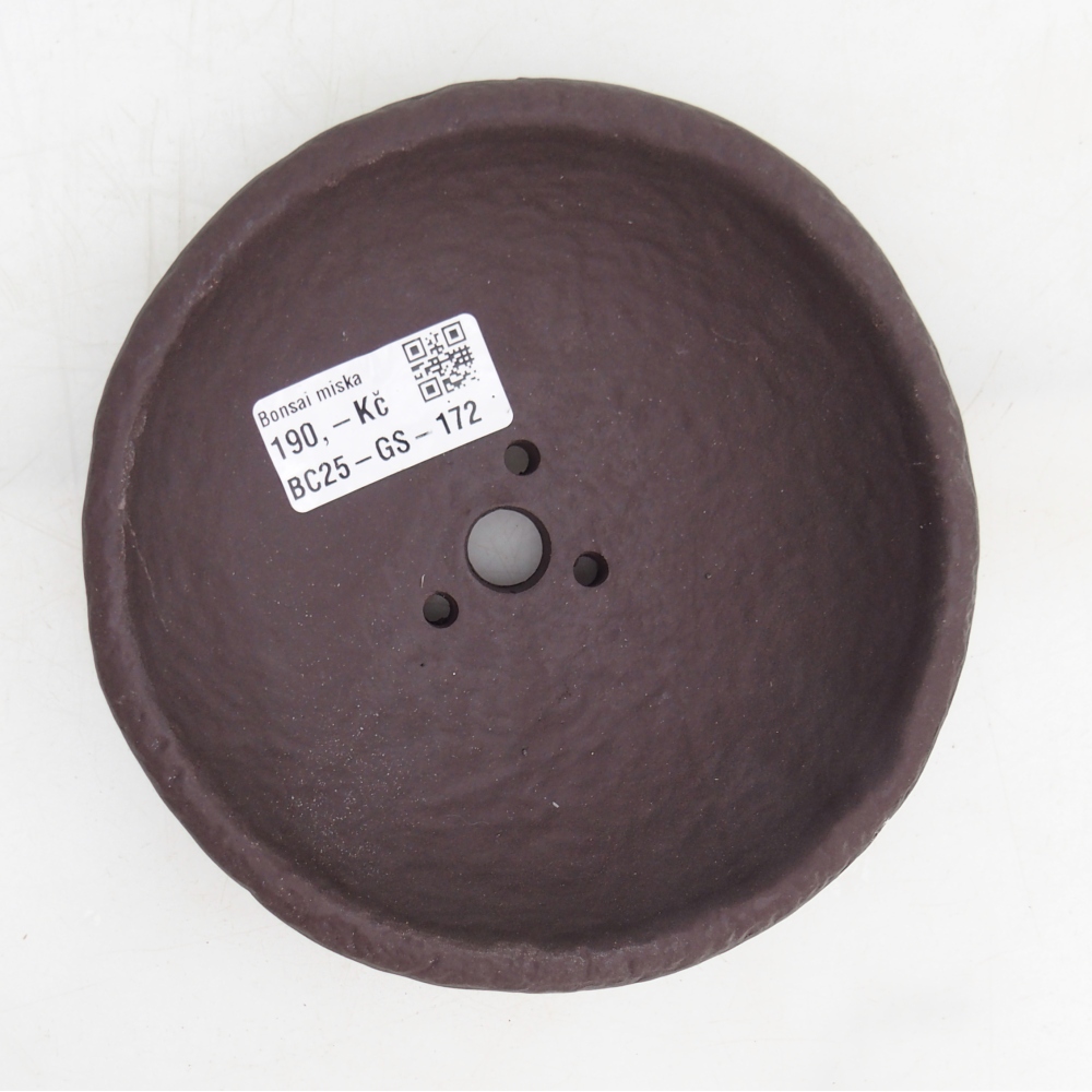 Keramische schaal 14 x 14 x 4 cm , kleur bruin