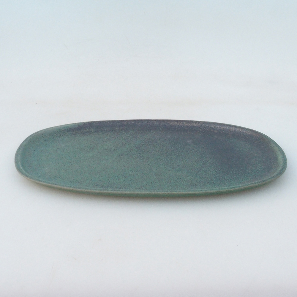 Keramische kom H15 -25 x 15 x 1 cm - groen