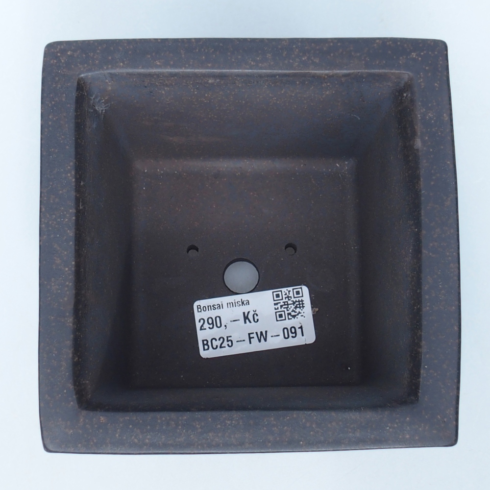 Schaal 12 x 12 x 9 cm bruin oker