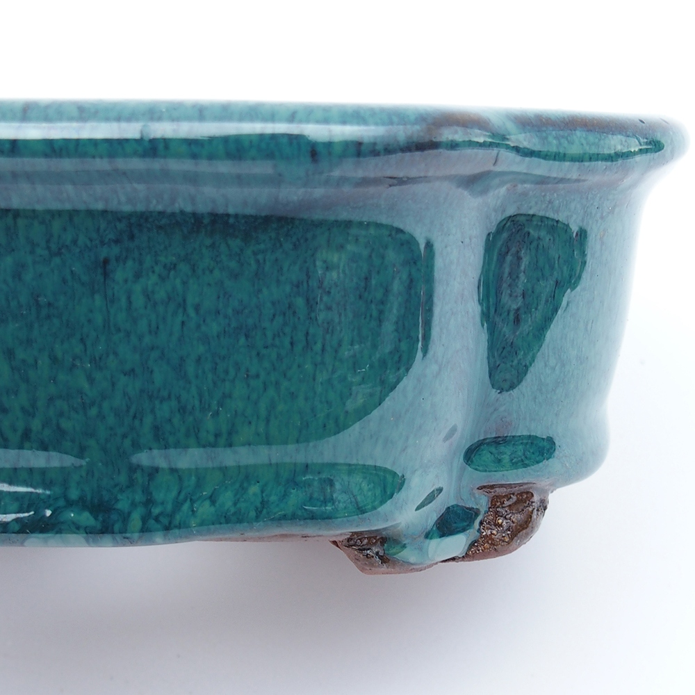 Kom 16 x 13 x 5,5 cm groen-blauw