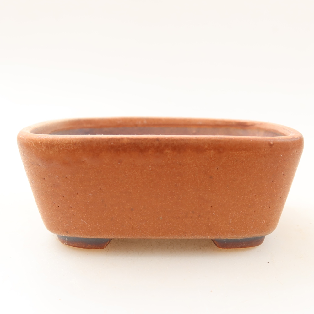 Bonsaischaal van keramiek 10 x 8,5 x 4 cm, roze