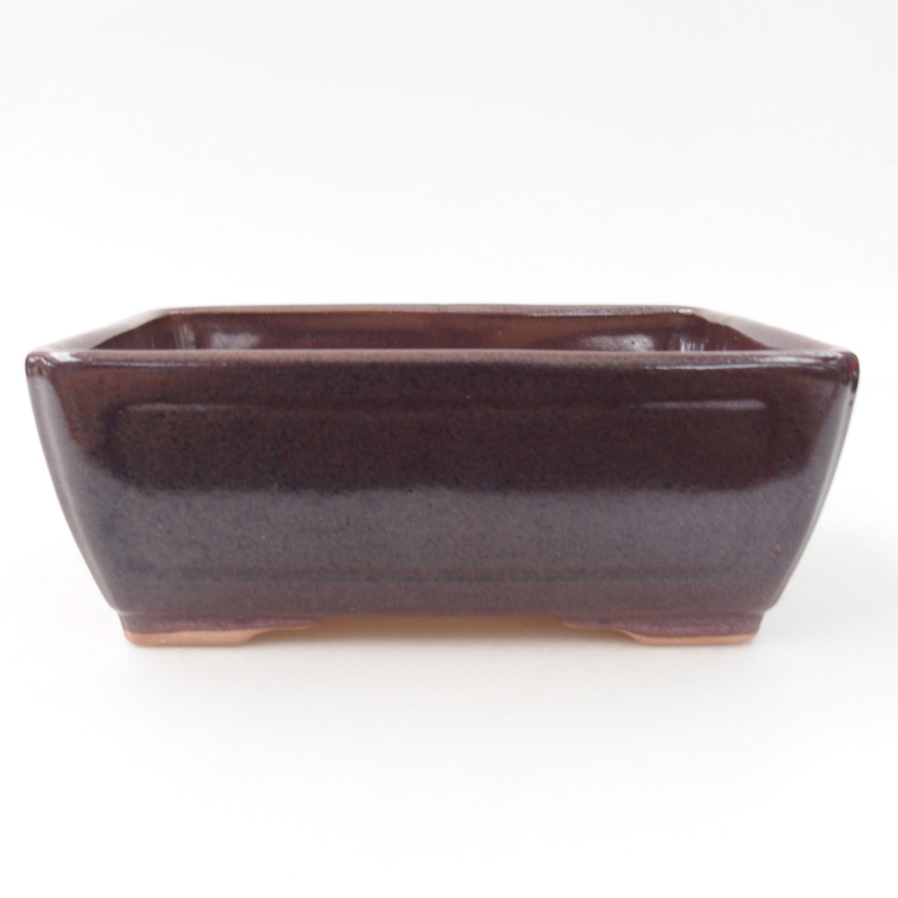 Bonsaischaal van keramiek 22 x 17 x 5 cm, groen