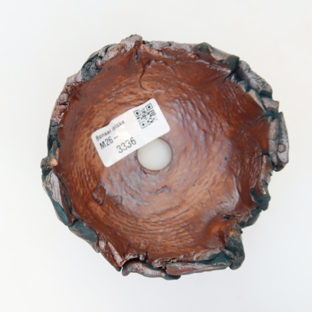 Keramische schaal  10,5 x 10,5 x 7 cm, kleur: groen