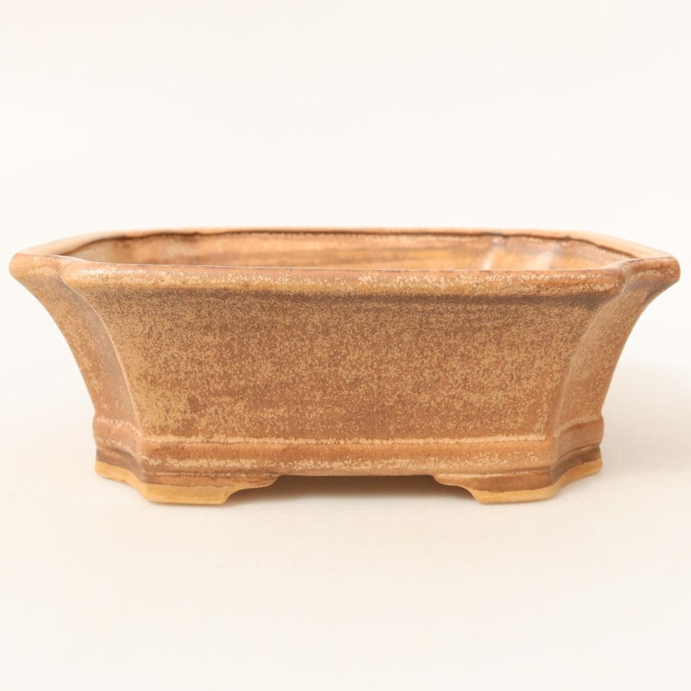 Keramische bonsaipot 18 x 15 x 6 cm, kleur: roze