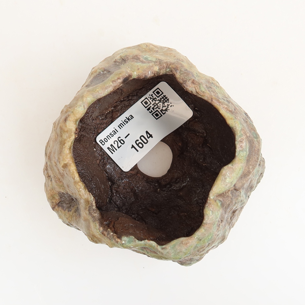 Keramische schaal  6 x 5 x 6,5 cm , kleur groen