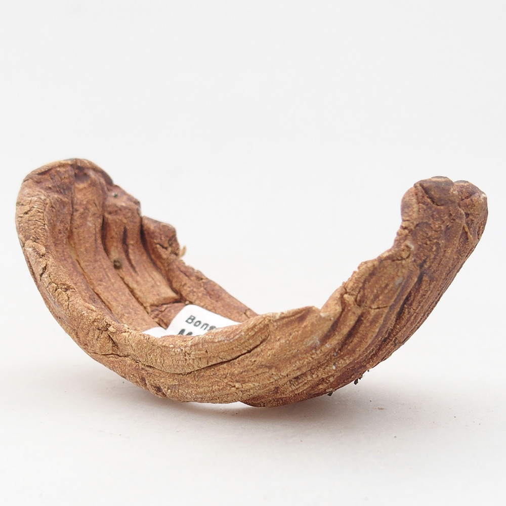 Keramisch Schelp 9 x 4,5 x 4,5 cm , kleur bruin