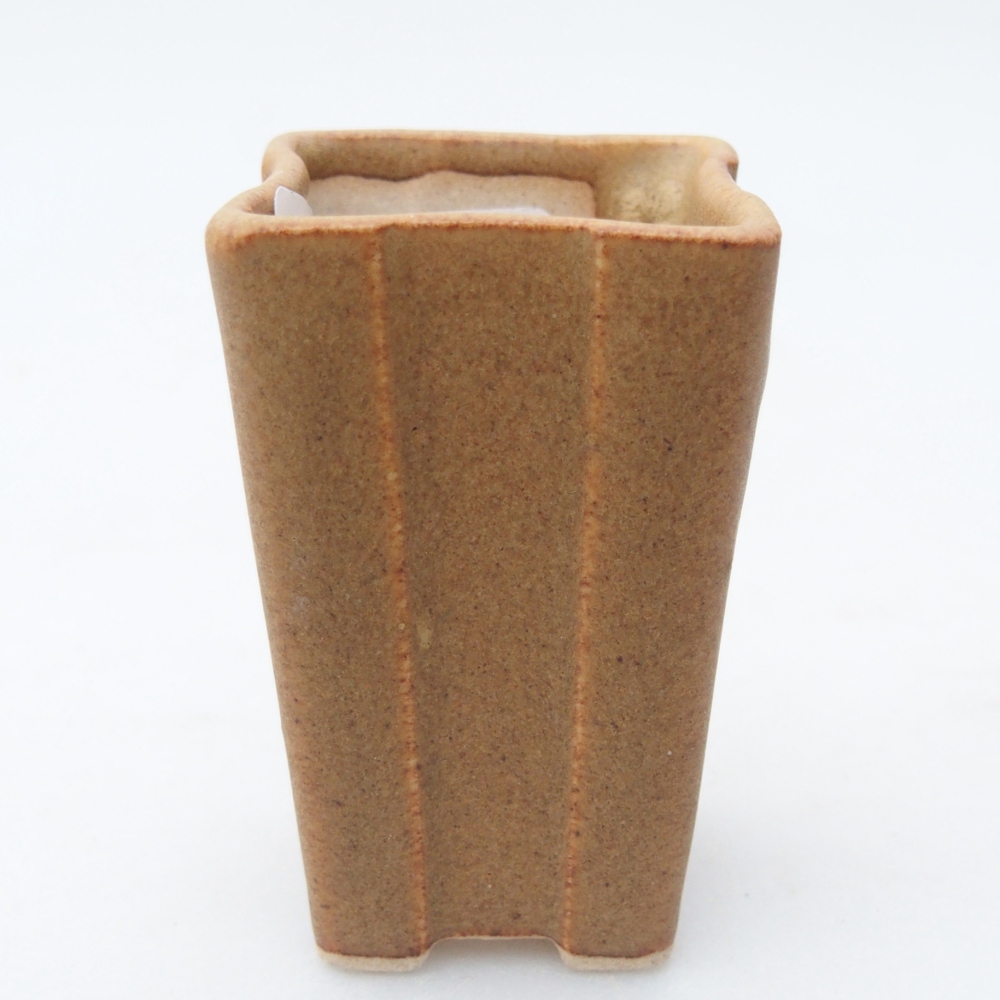Mini bonsaischaal 3,5 x 3,5 x 5,5 cm, bruin