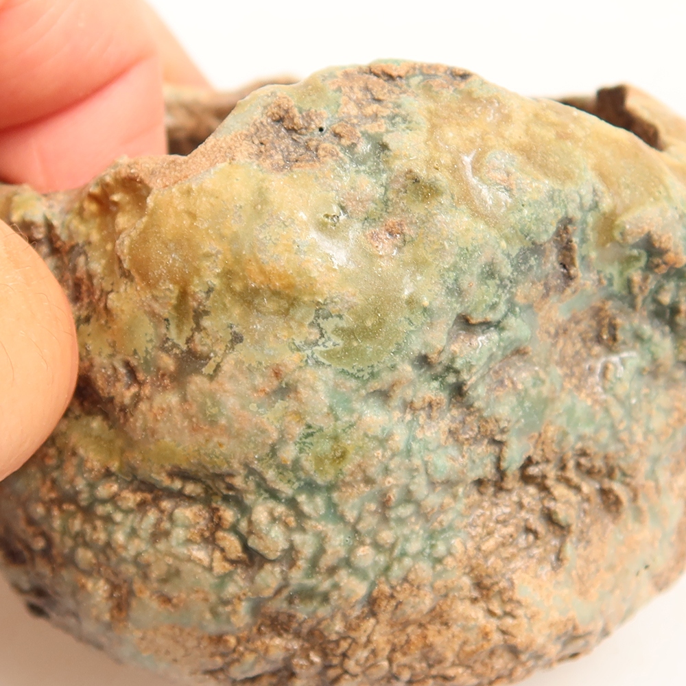 Keramische schaal  6 x 5 x 5,5 cm , kleur groen