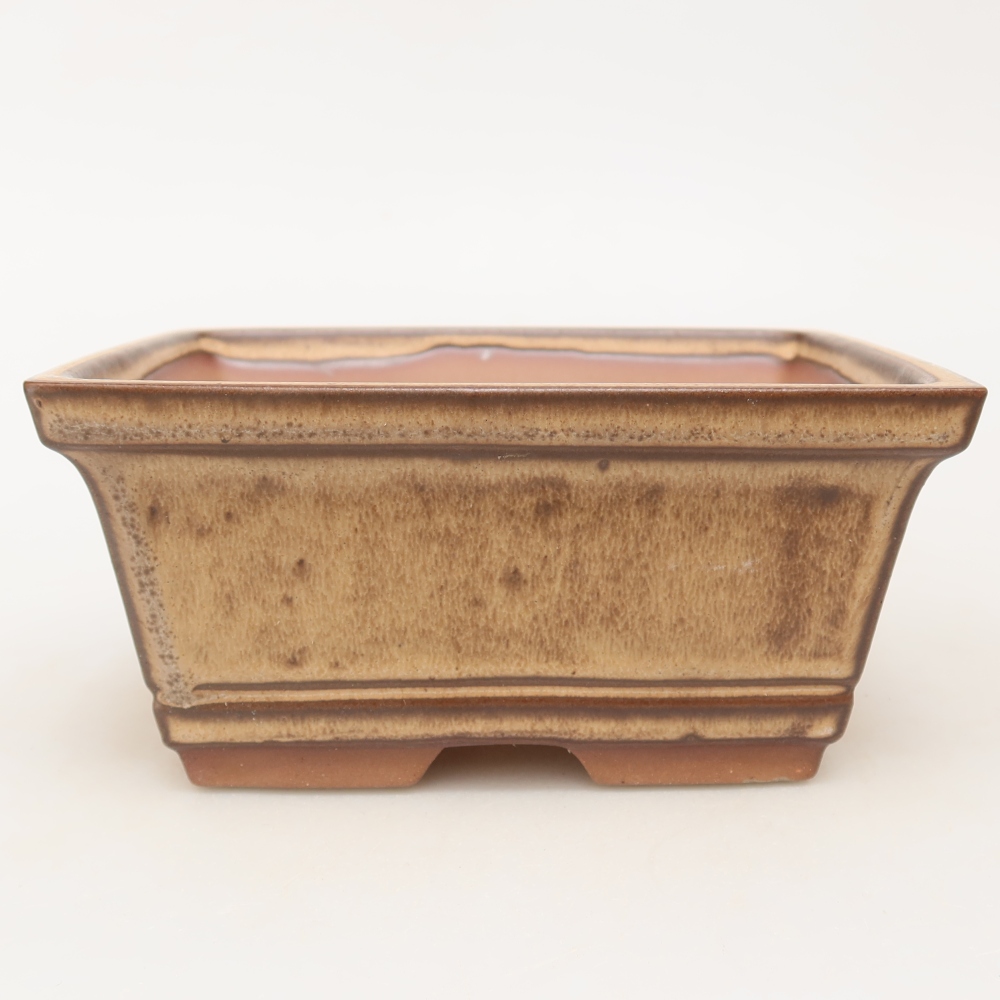 Keramische schaal  14,5 x 12,5 x 7 cm, kleur bruin