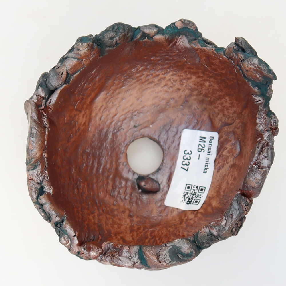 Keramische schaal  10,5 x 10 x 8 cm, kleur groen