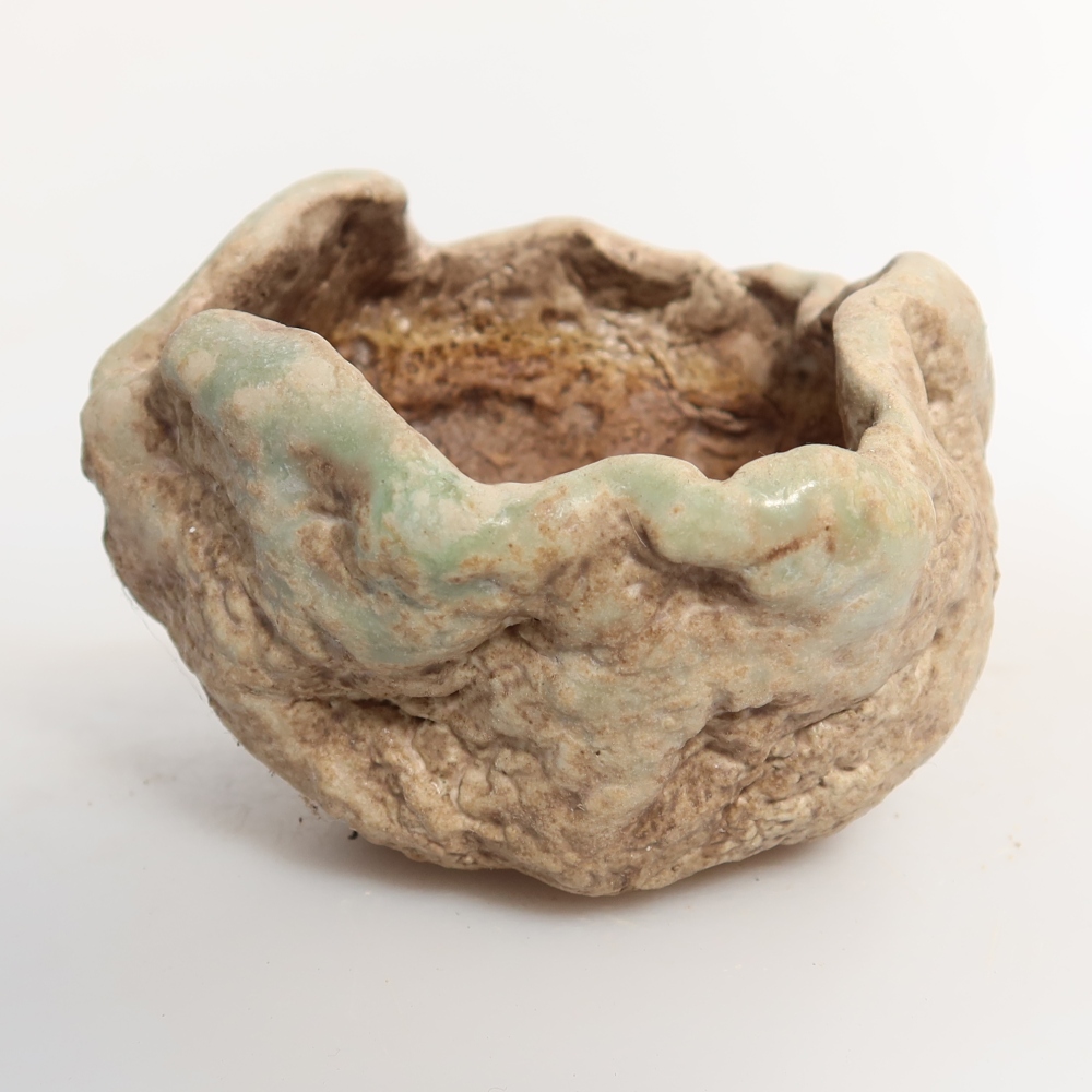 Keramische schaal  8 x 7 x 5,5 cm, kleur groen