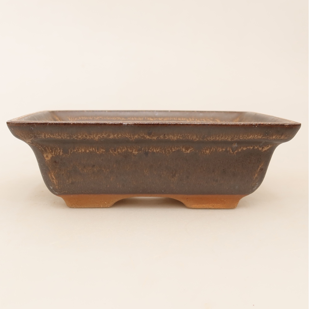 Keramische schaal  14,5 x 10 x 5 cm, kleur bruin