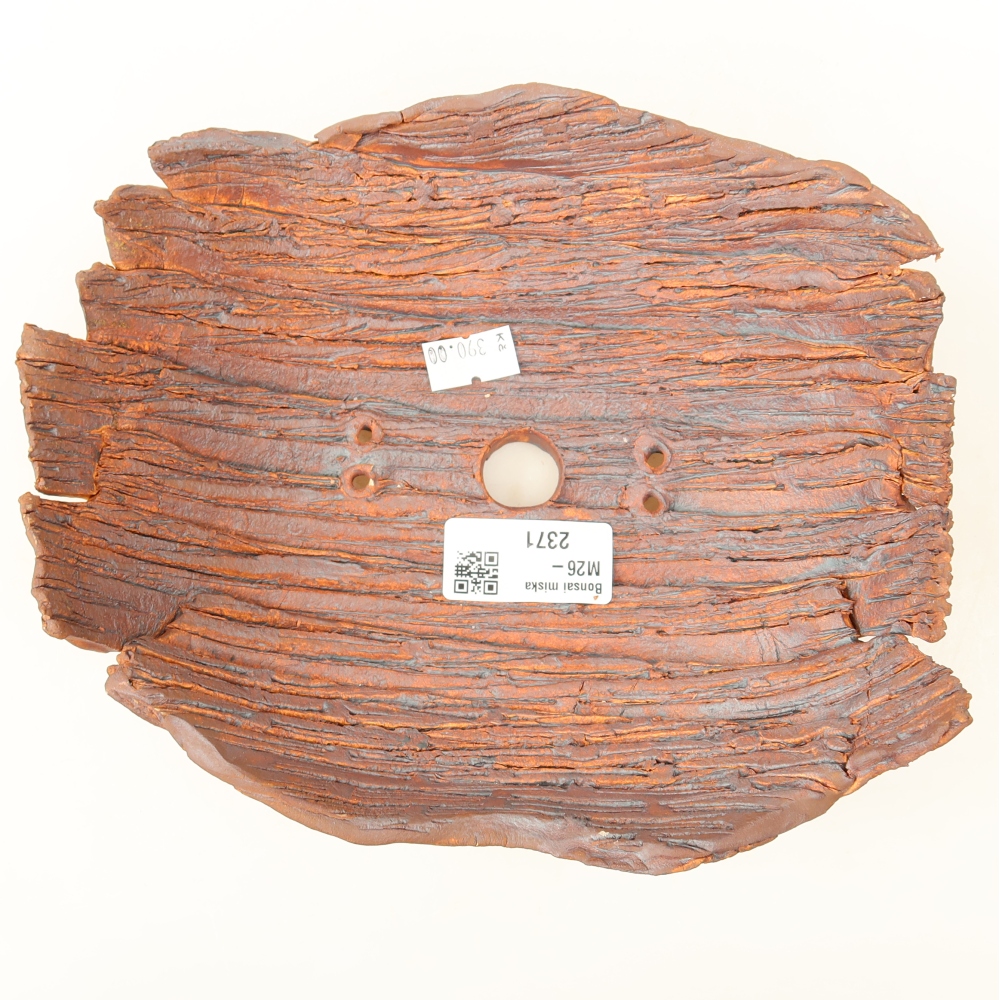 Keramische schaal  20 x 17 x 7,5 cm, kleur bruin