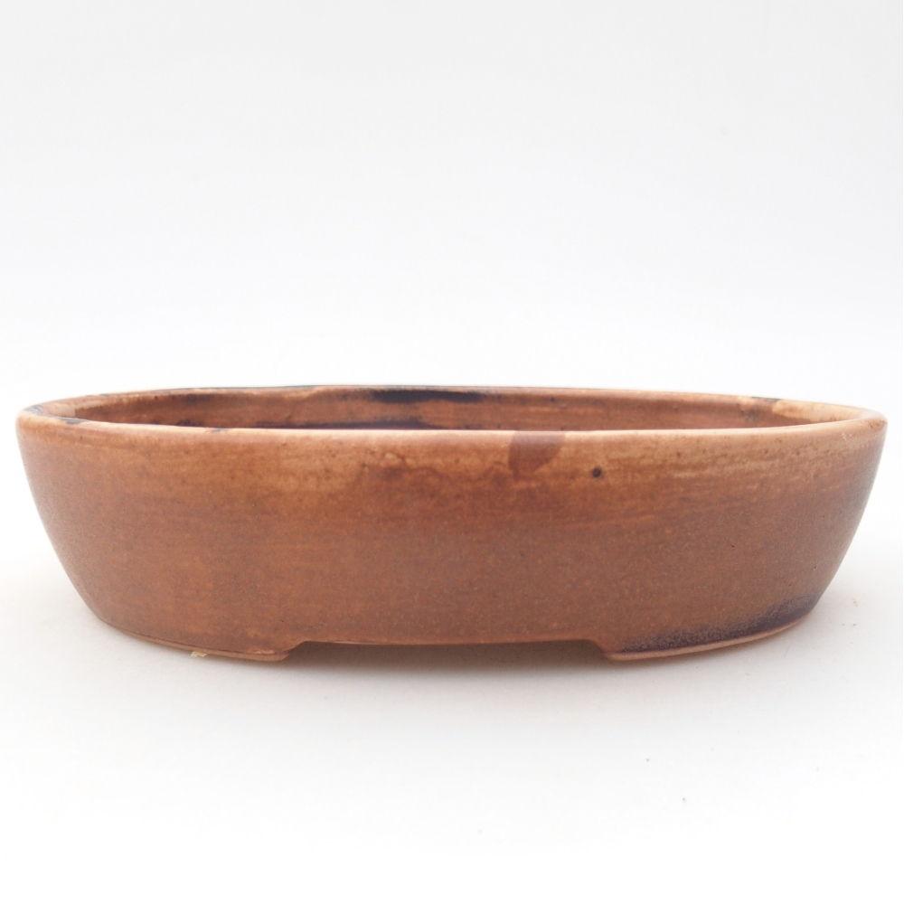 Bonsaischaal van keramiek 17 x 14 x 4 cm, roze