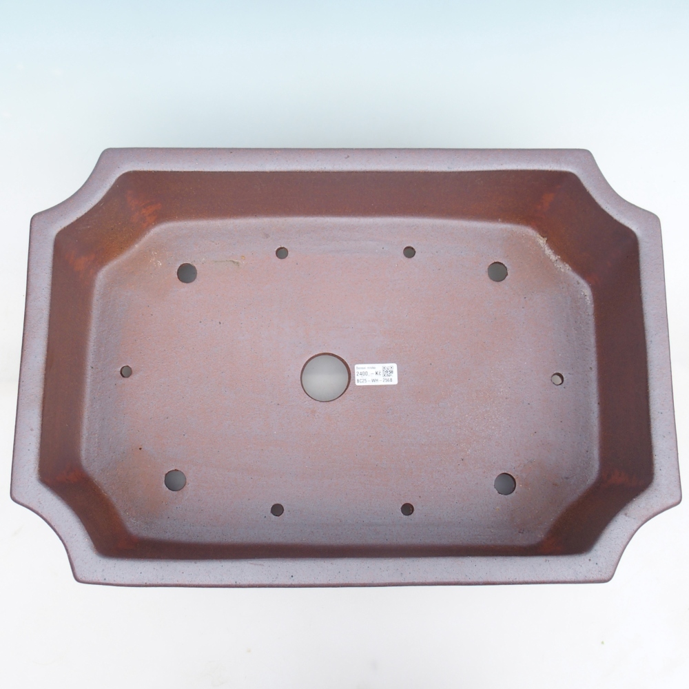 Bonsaischaal van keramiek 52,5 x 35,5 x 18 cm , metaalkleur - UITSLUITEND PERSOONLIJKE AFHAAL of transport per pallet